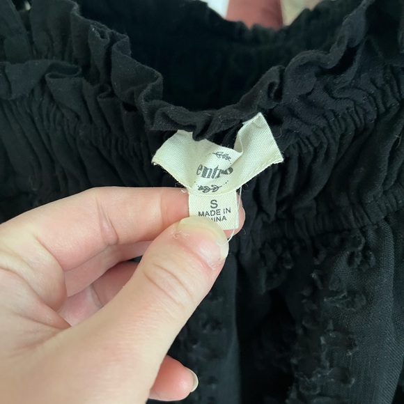 Entro Black Mini Dress - Picture 7 of 10